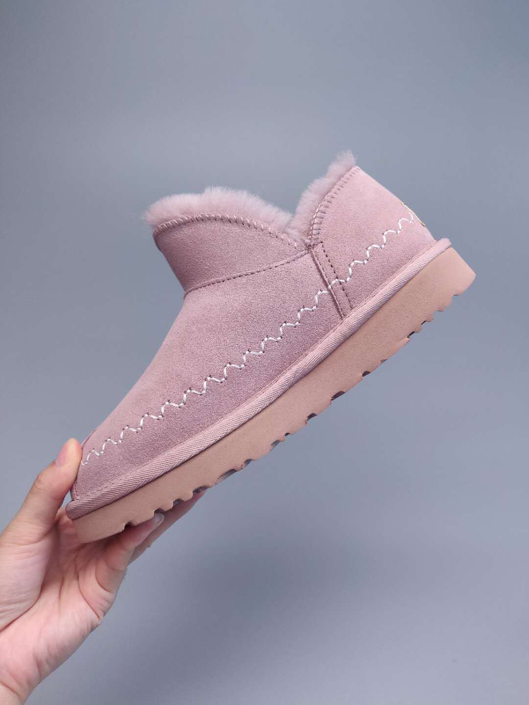 0888 Muted Pink Ankle Boots
