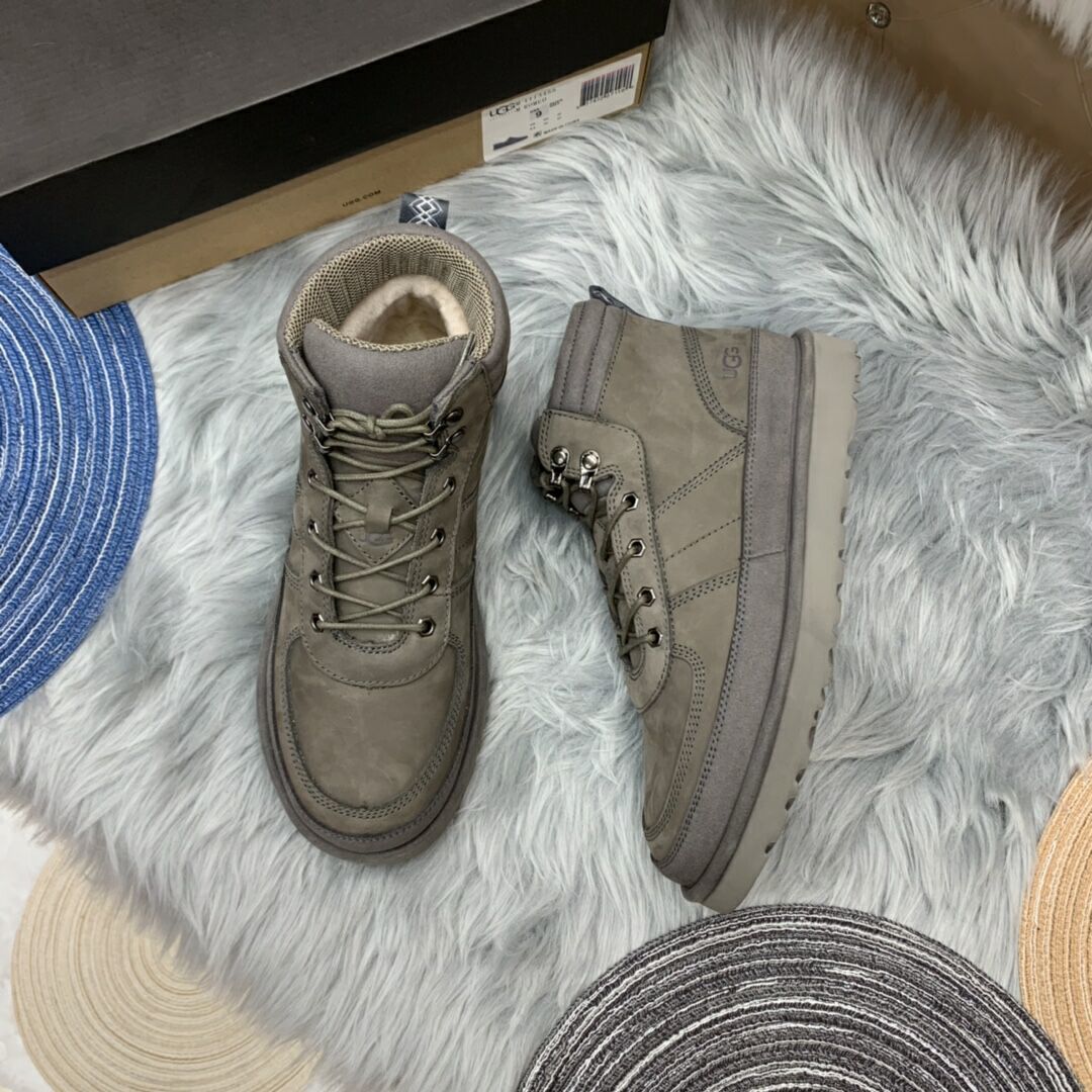 2991 Grey Men's Lace-Up Casual Shoes