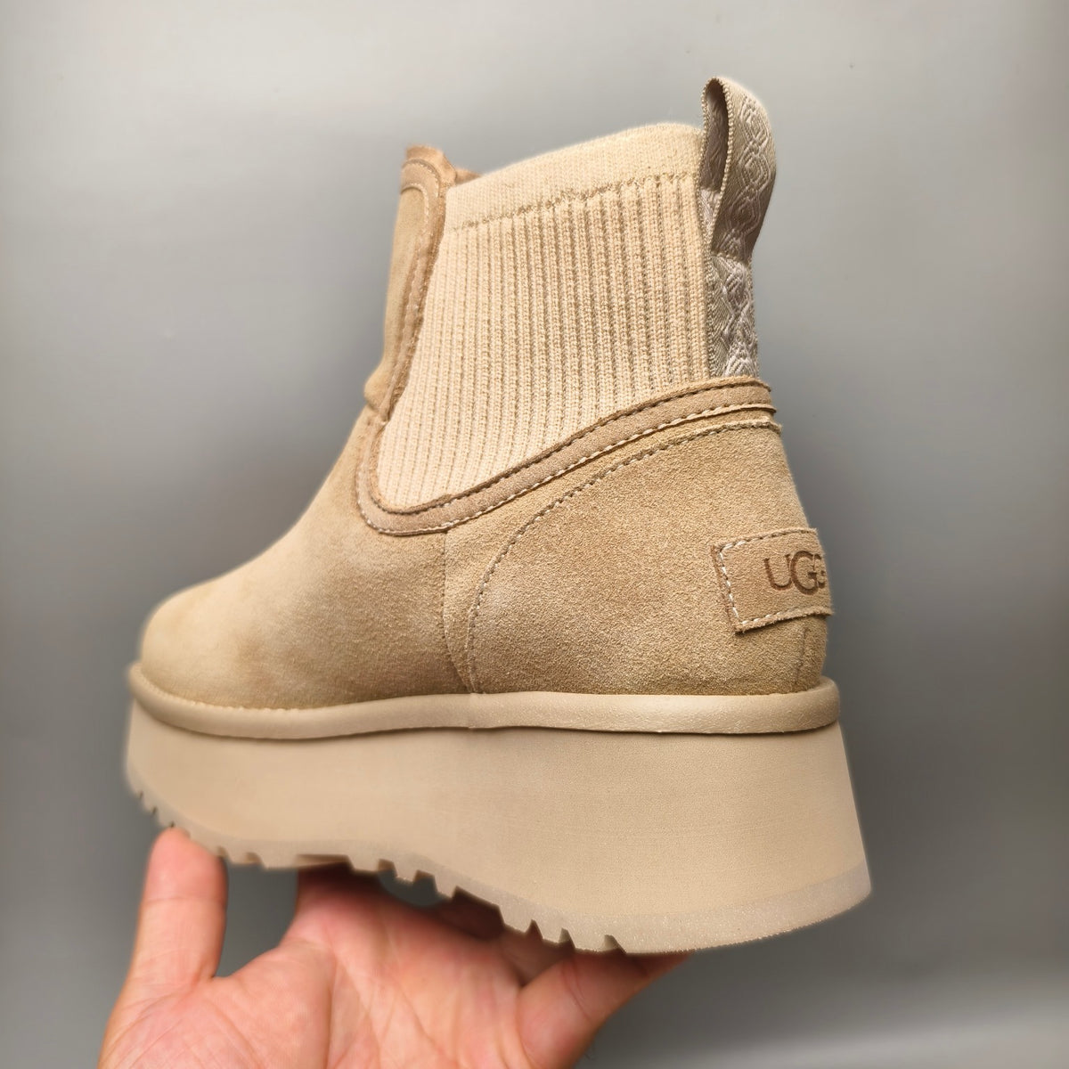 3258 Sand 5 cm Platform Casual Shoes