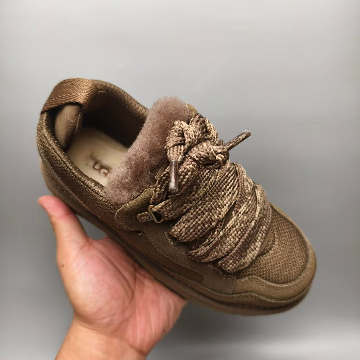 4032 Walnut Brown Unisex Mesh Casual Sneakers