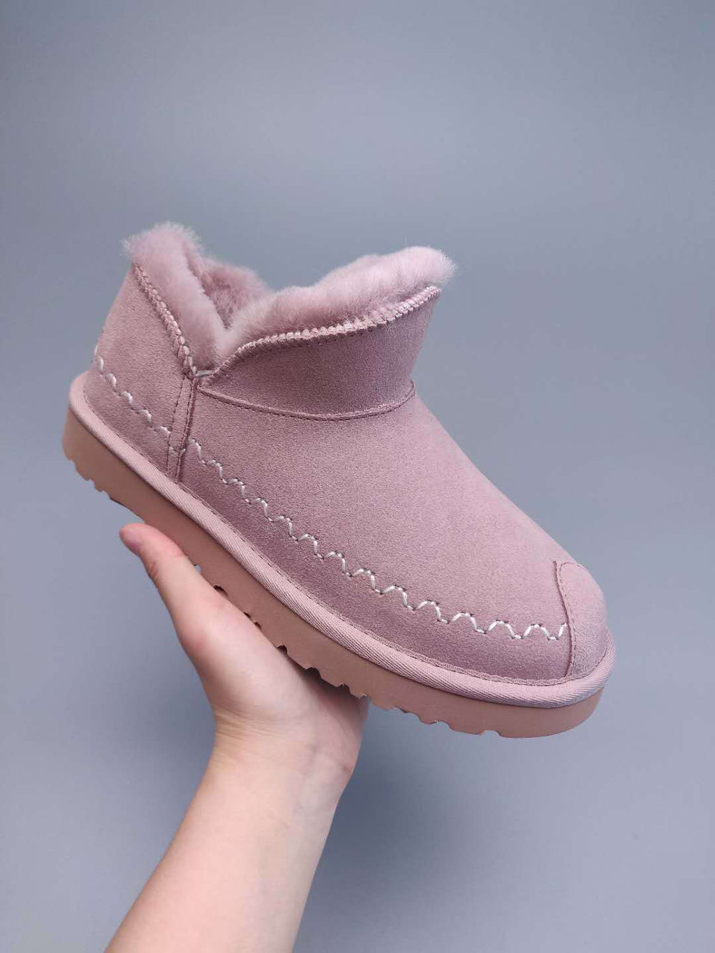 0888 Muted Pink Ankle Boots