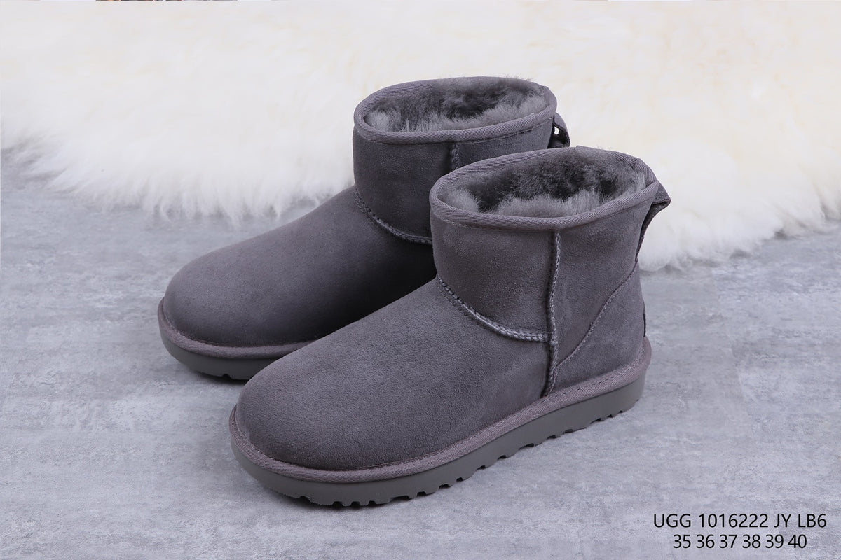 6222 Grey Classic Mini II Ankle Boots 2.0