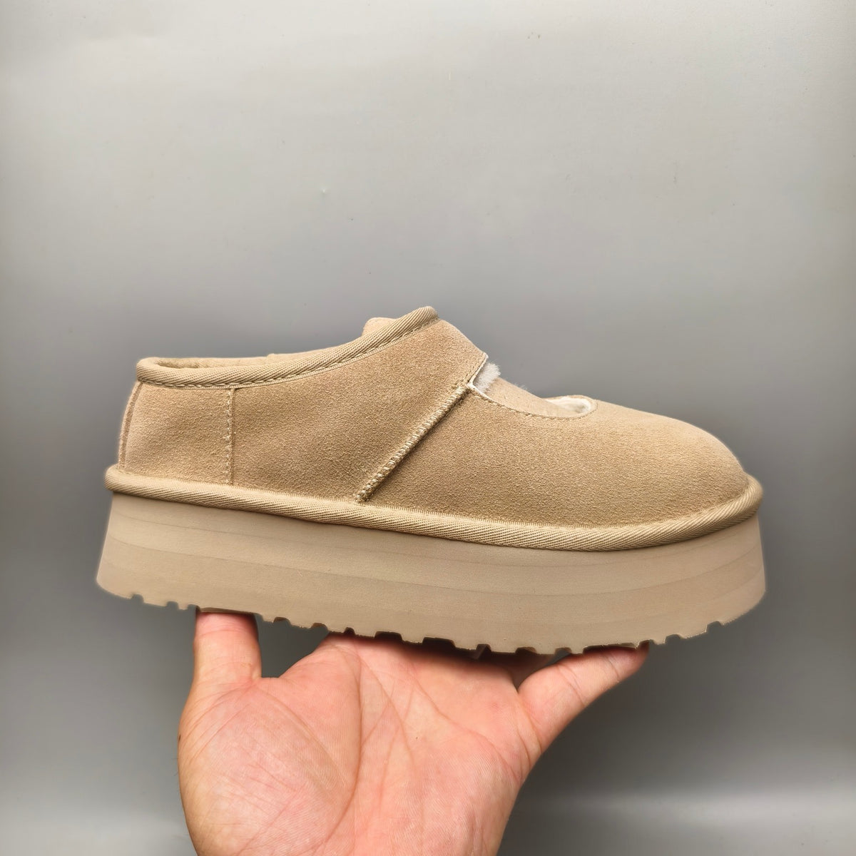 7612 Sand Platform Mary Jane Shoes