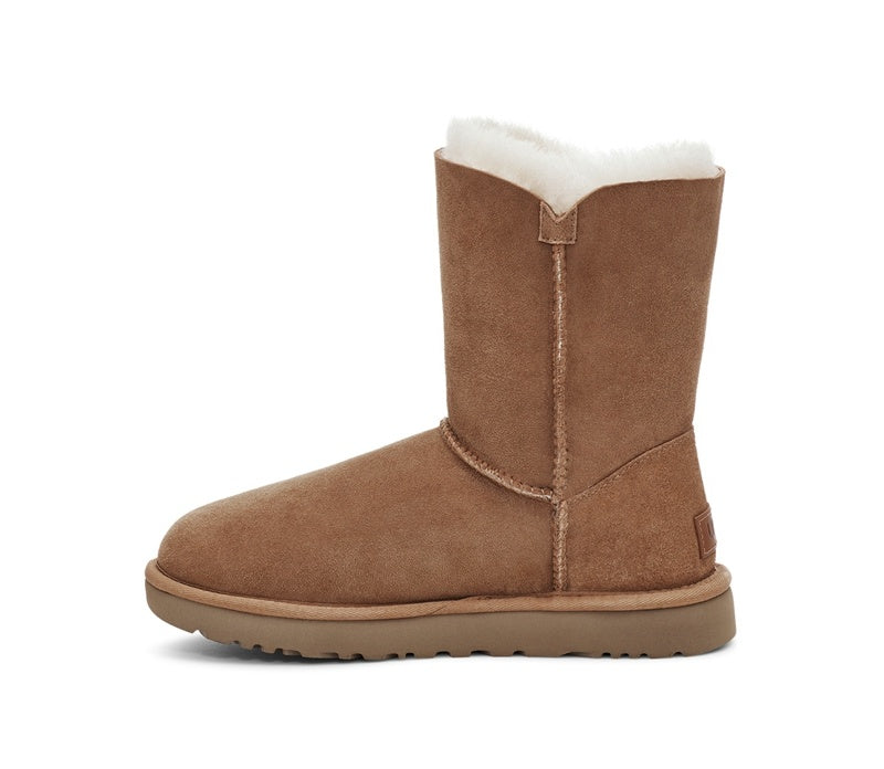 2480 Chestnut Side-Zip Mid-Calf Boots