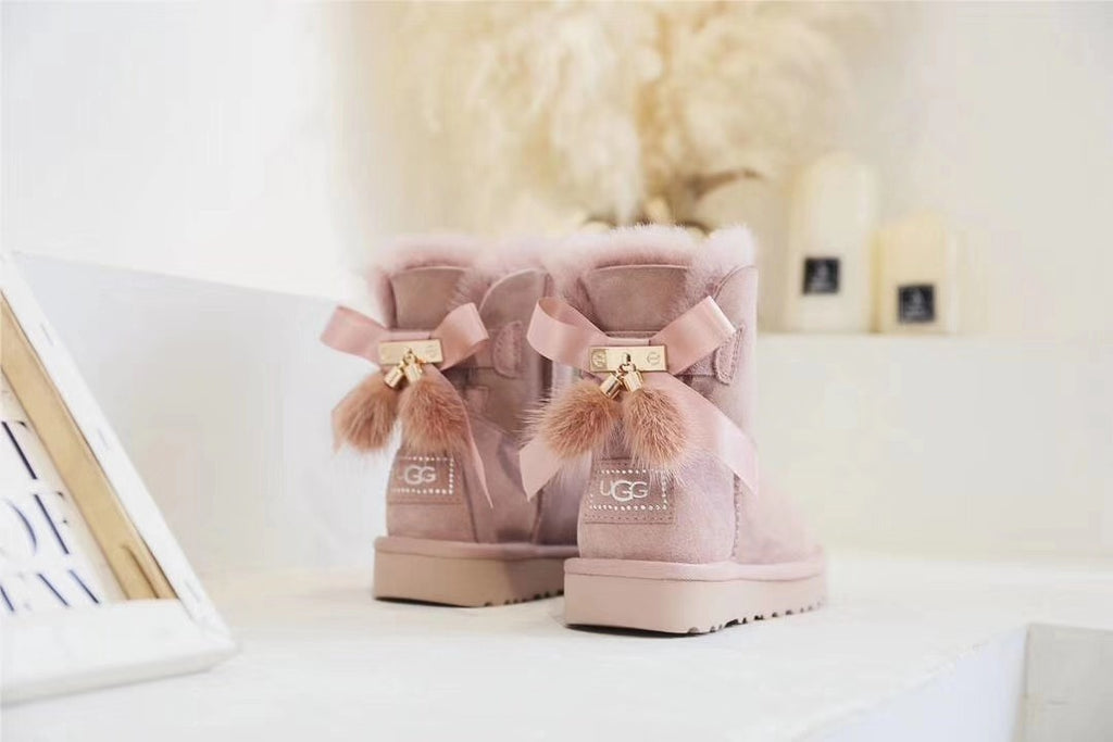 6503 Muted Pink 3-Way Winter Boots