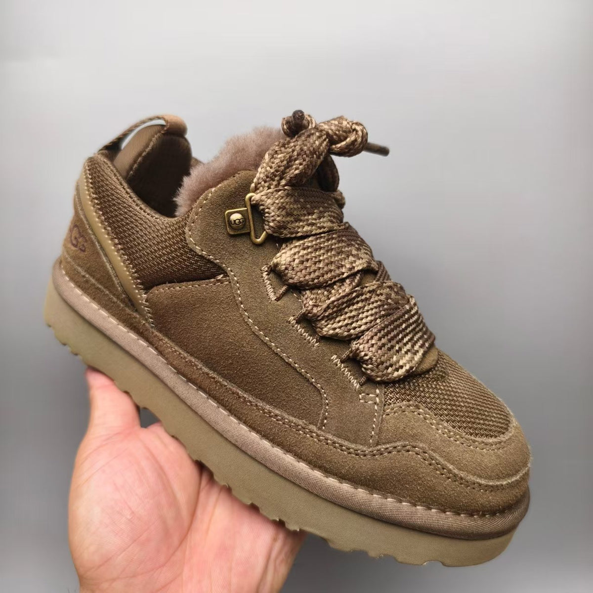 4032 Walnut Brown Unisex Mesh Casual Sneakers