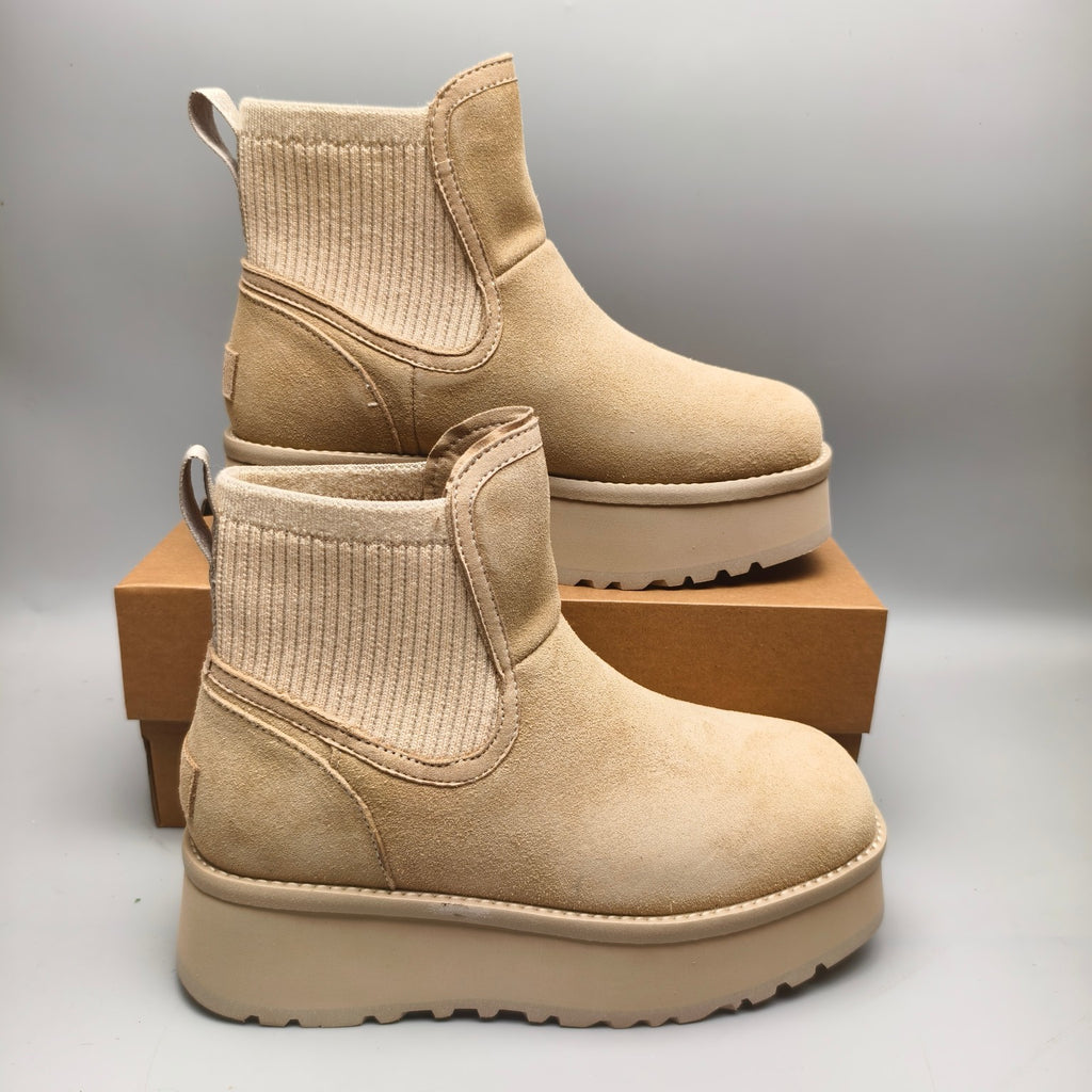 3258 Sand 5 cm Platform Casual Shoes