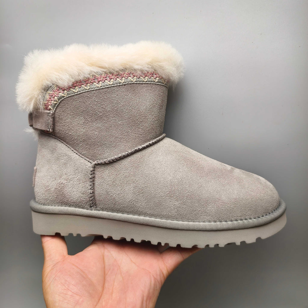 4517 Grey Boho-Inspired Slingback Shoes