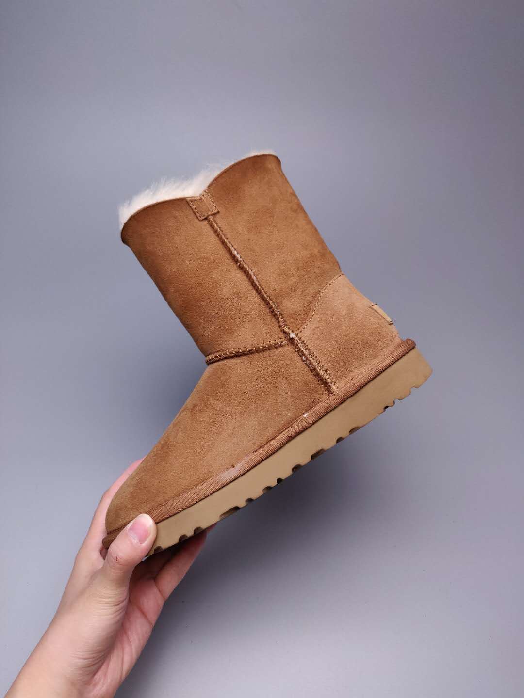 2480 Chestnut Side-Zip Mid-Calf Boots