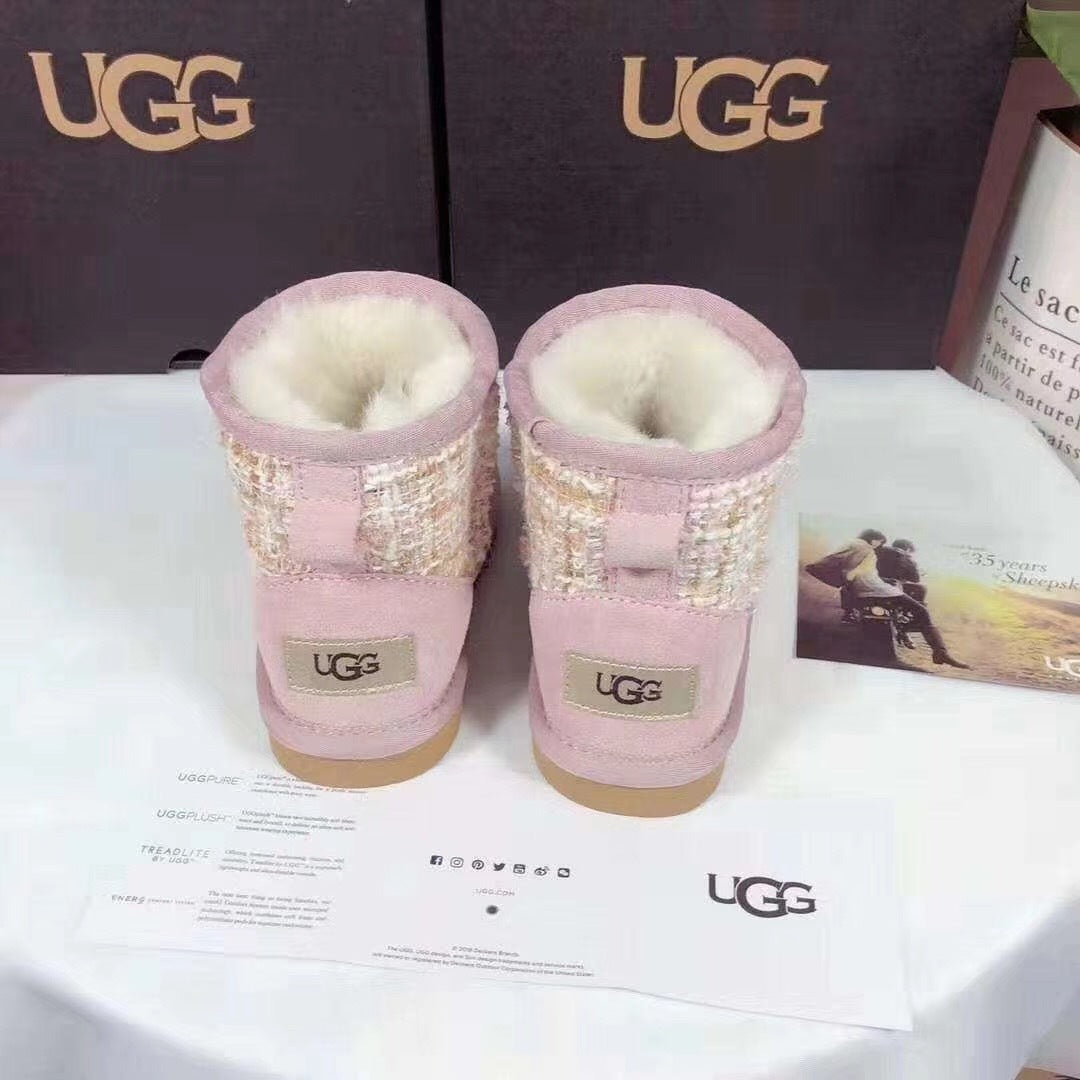 5854 Chic Pink Kids' Winter Boots