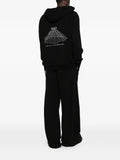 Rick Owens hooded printed hoodie