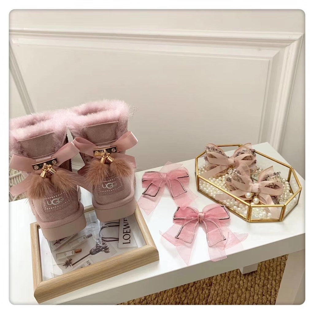6503 Muted Pink 3-Way Winter Boots