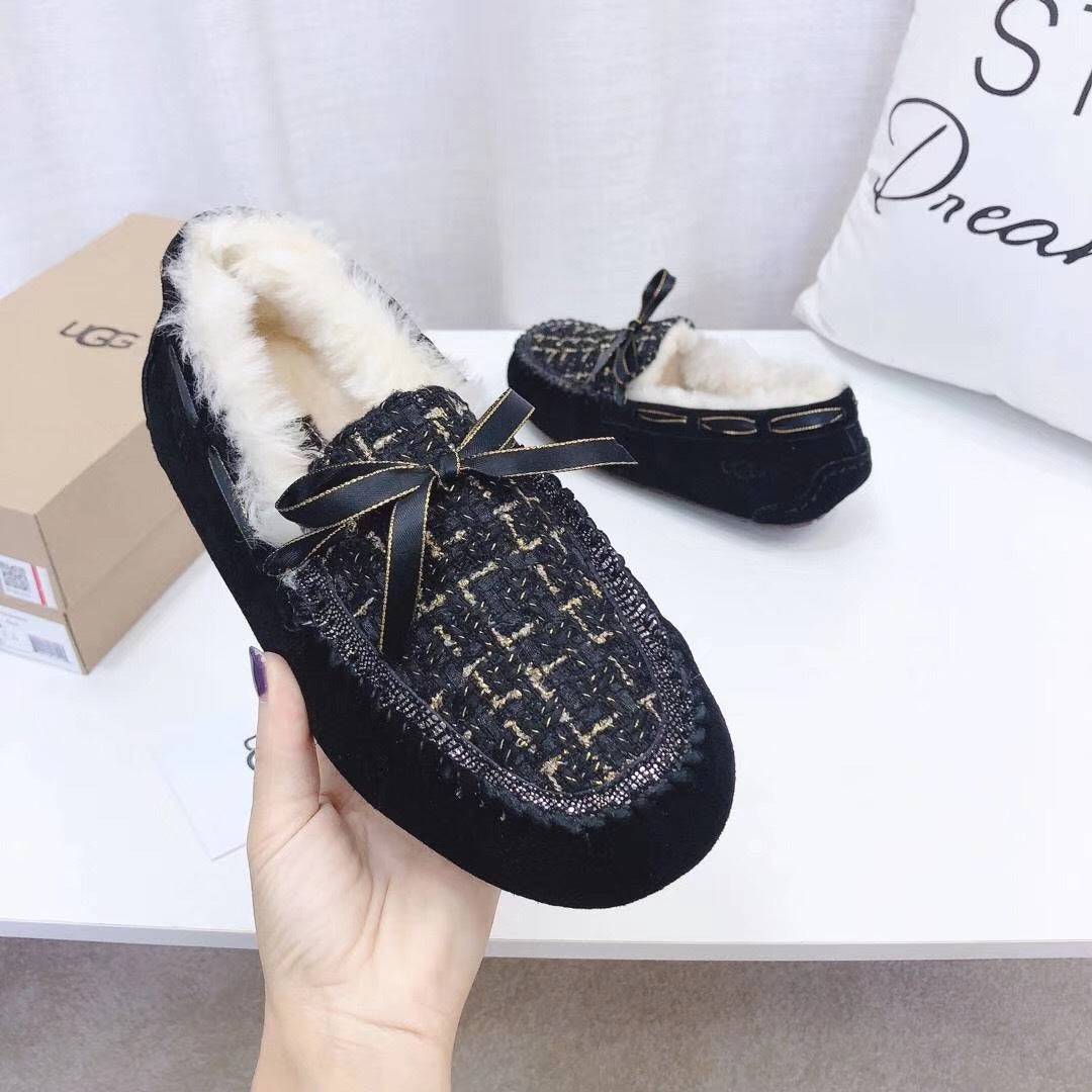 5623 Black Chic Driving Loafers