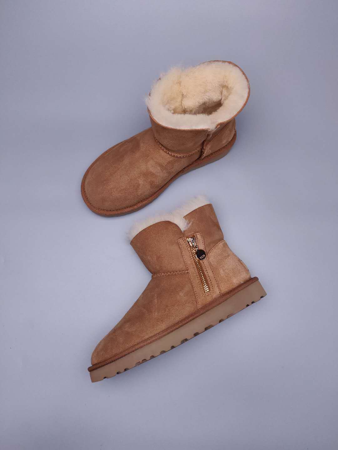 2481 Chestnut Side-Zip Ankle Boots