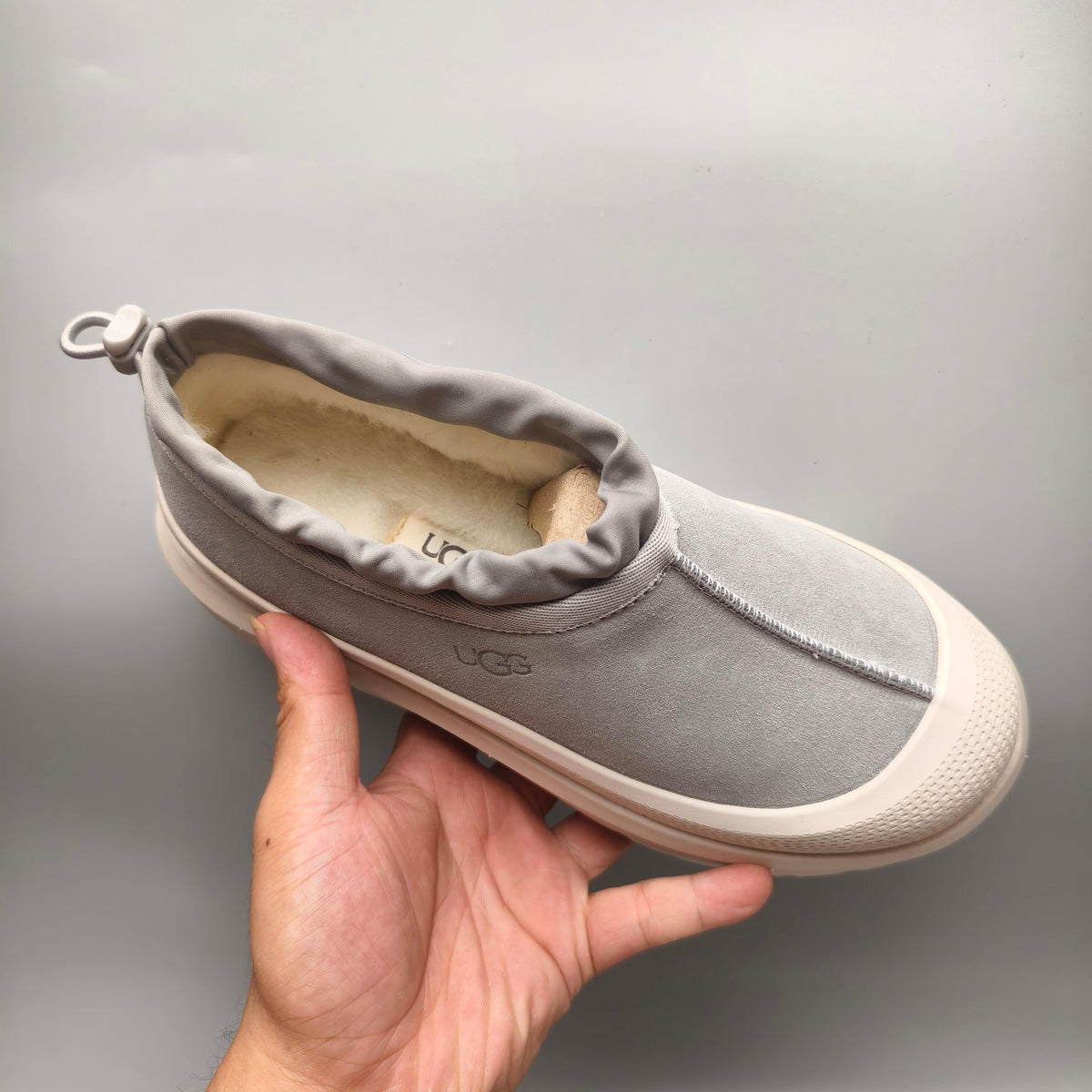 4096 Light Grey Slip-On Casual Shoes