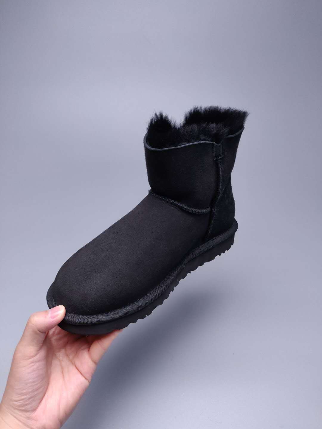 2481 Black Side-Zip Ankle Boots