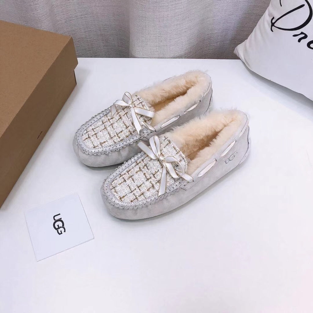 5623 Pearl White Chic Driving Loafers
