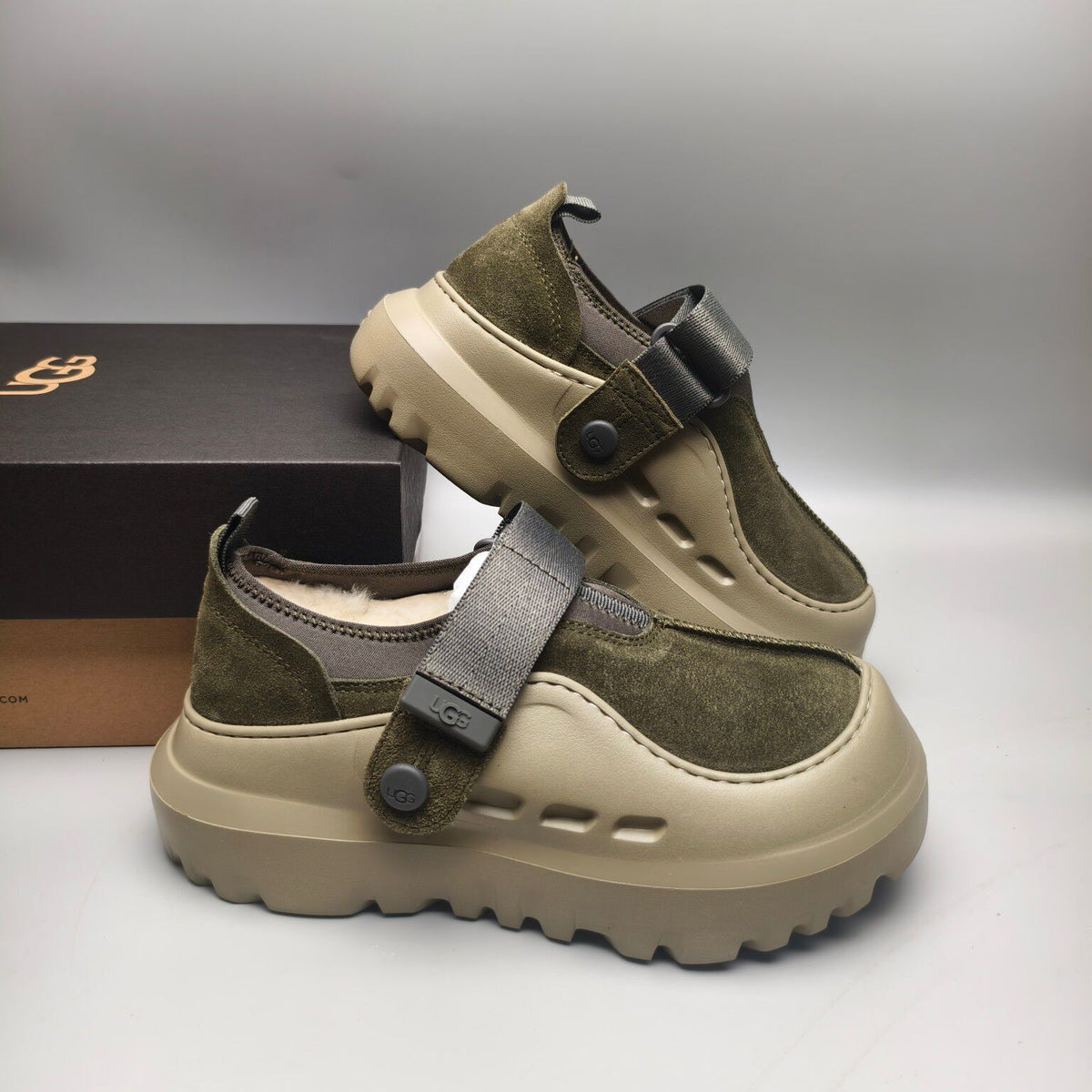 7550 Green Unisex Slip-On Casual Shoes