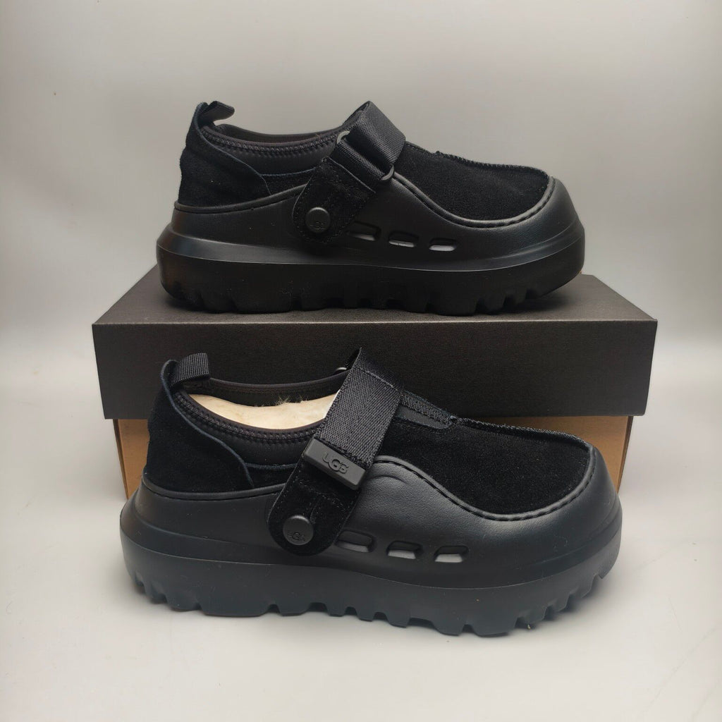 7550 Black Unisex Slip-On Casual Shoes