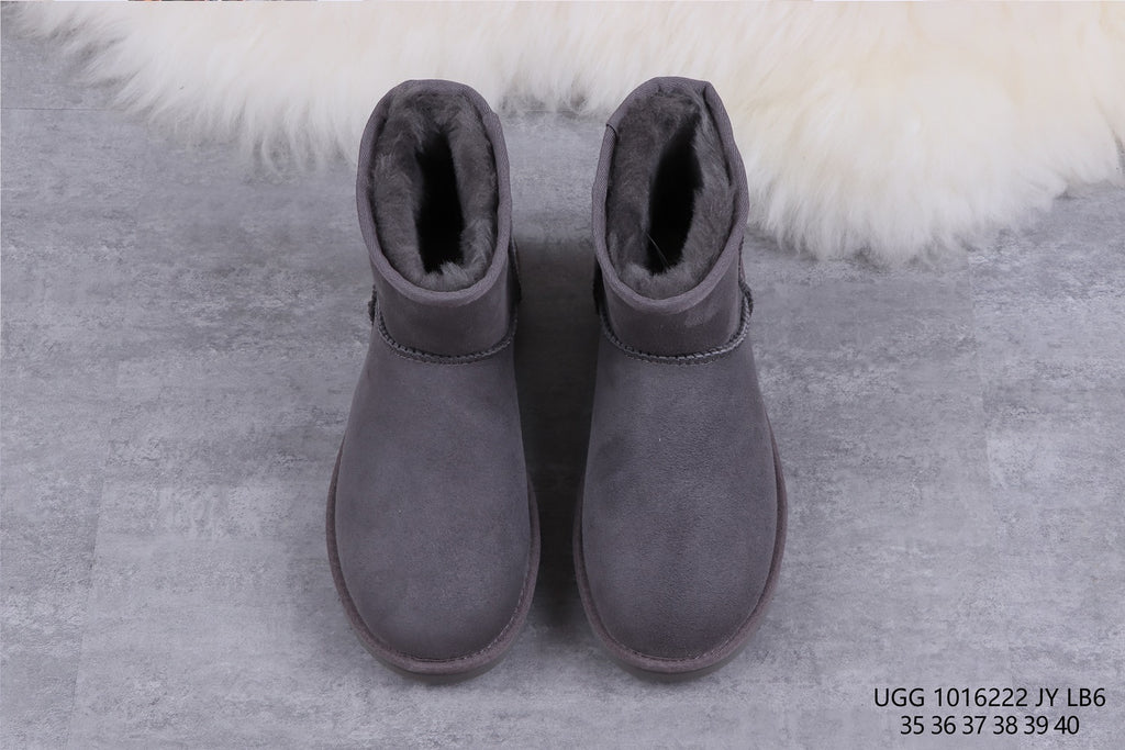 6222 Grey Classic Mini II Ankle Boots 2.0