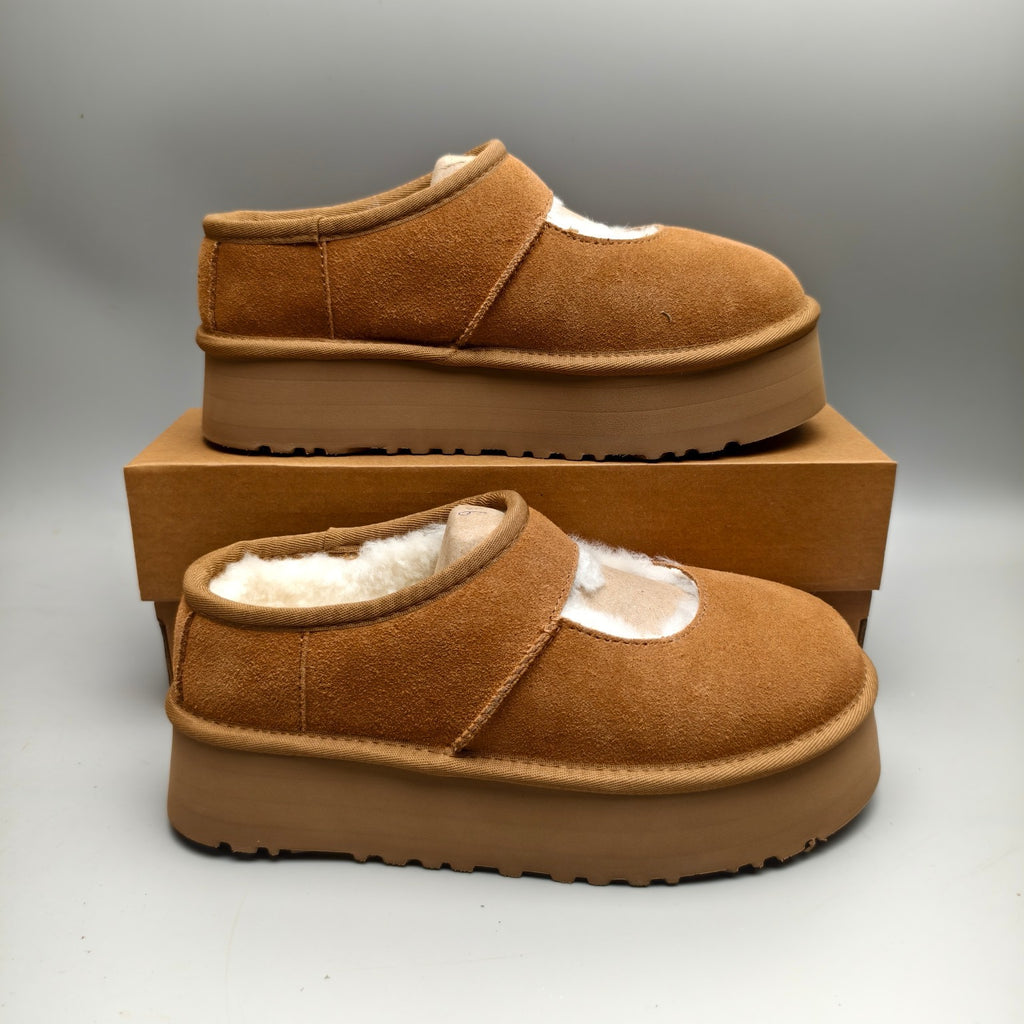 7612 Chestnut Platform Mary Jane Shoes
