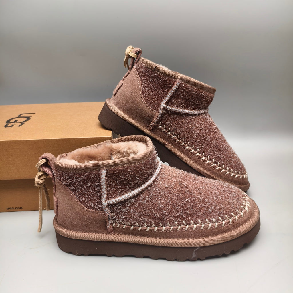 1538 Brown Suede-Effect Slingback Shoes