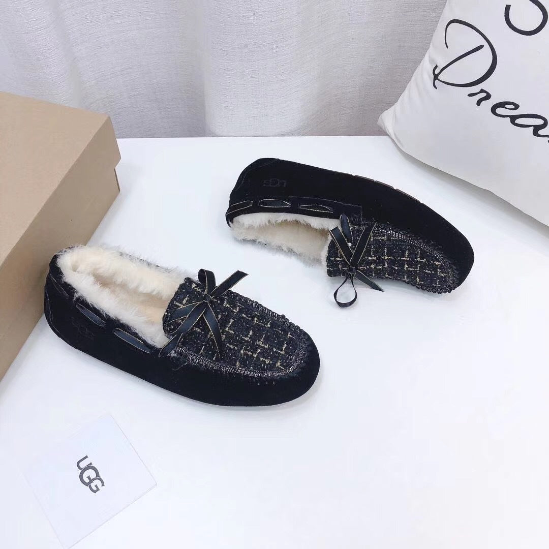 5623 Black Chic Driving Loafers