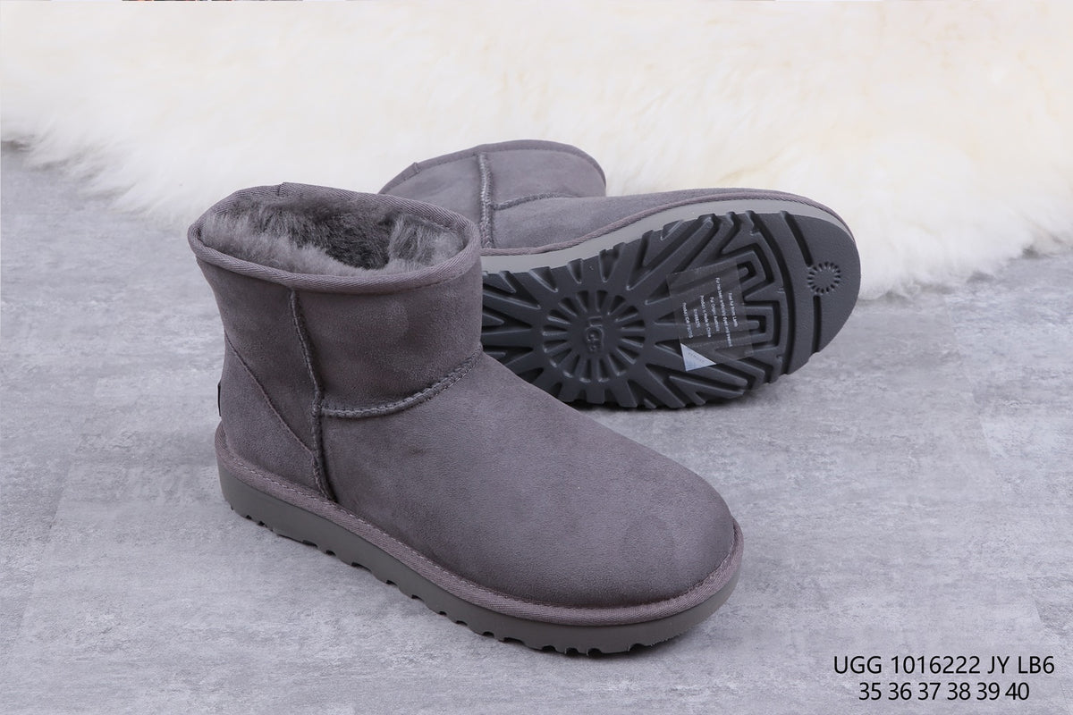 6222 Grey Classic Mini II Ankle Boots 2.0