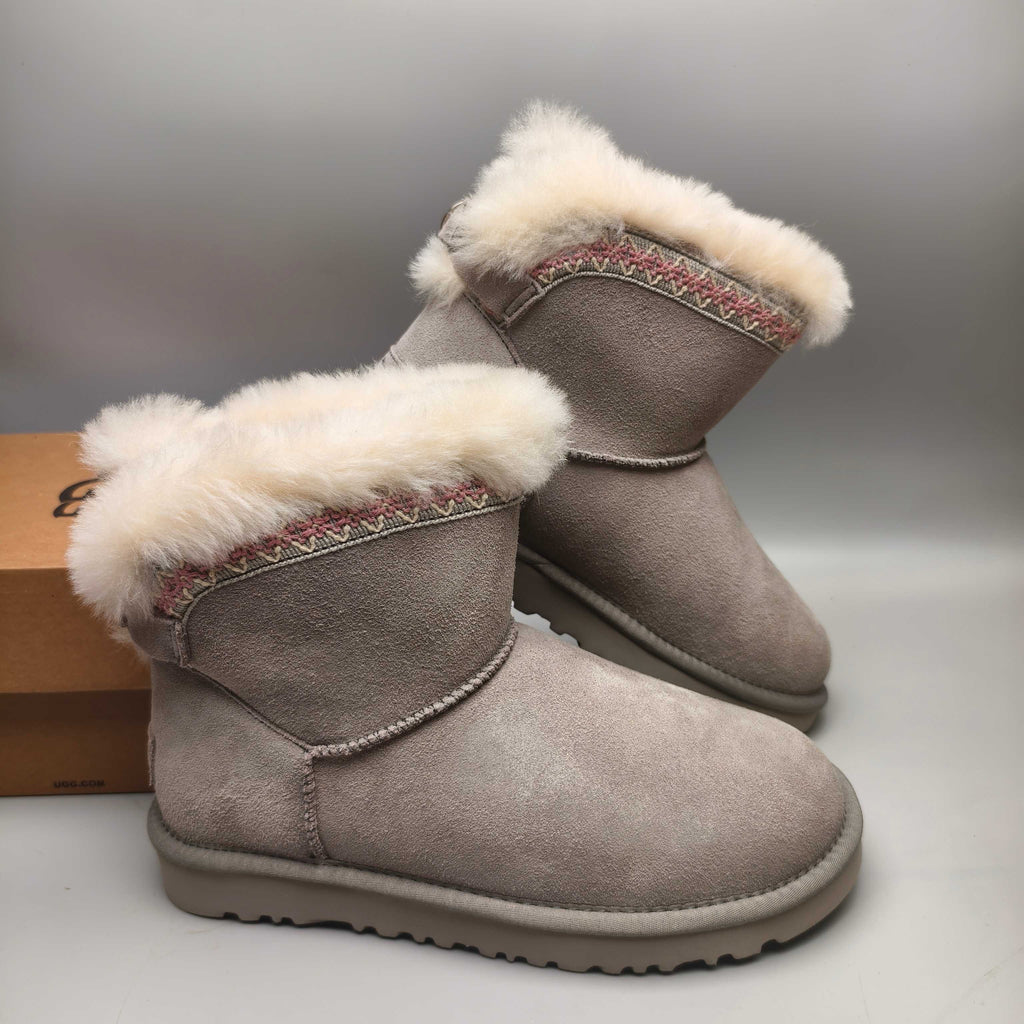 4517 Grey Boho-Inspired Slingback Shoes