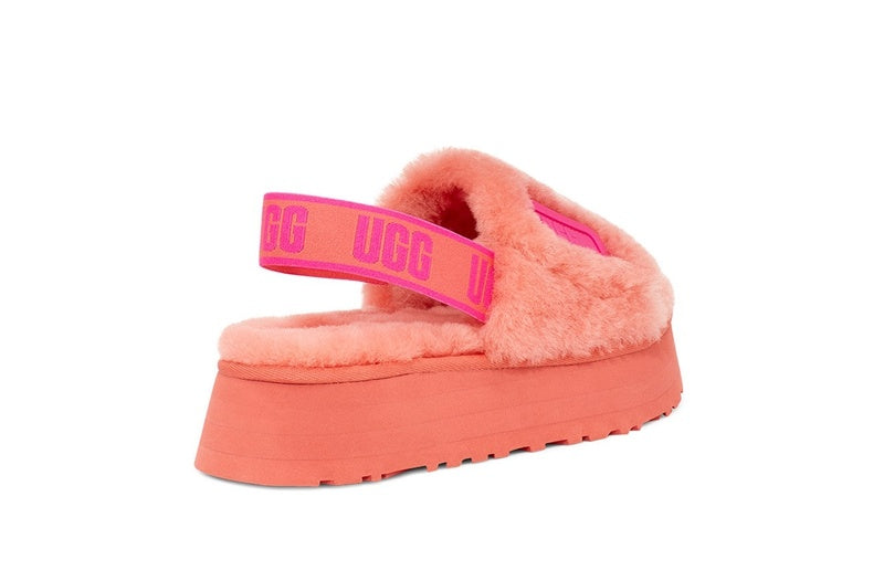 2258 Coral Red Disco-Inspired Sandals
