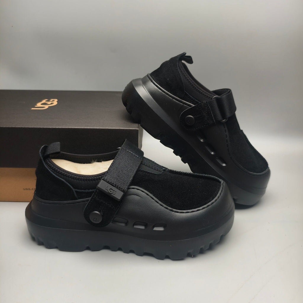 7550 Black Unisex Slip-On Casual Shoes
