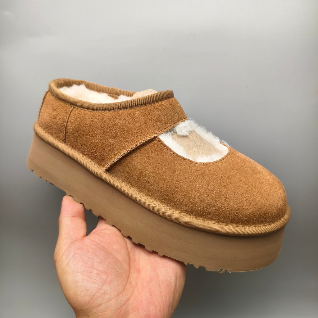 7612 Chestnut Platform Mary Jane Shoes