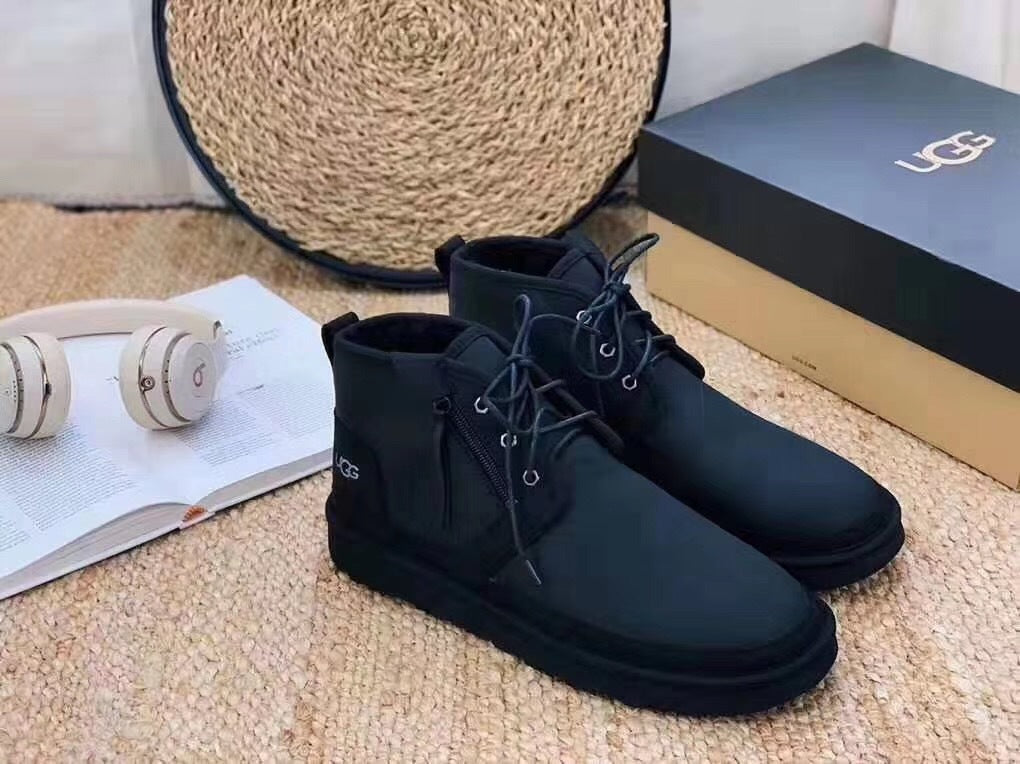 3883 Black Zip-Up Casual Shoes
