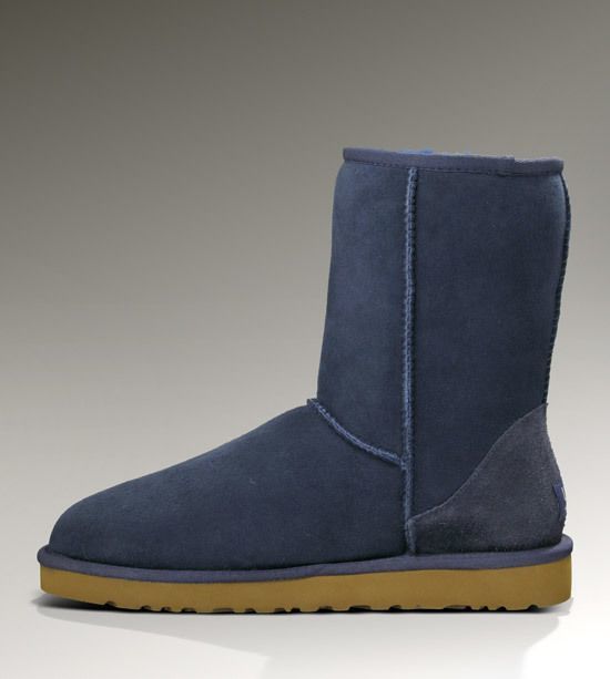 6223 Navy Blue Stain-Resistant Classic Short Boots
