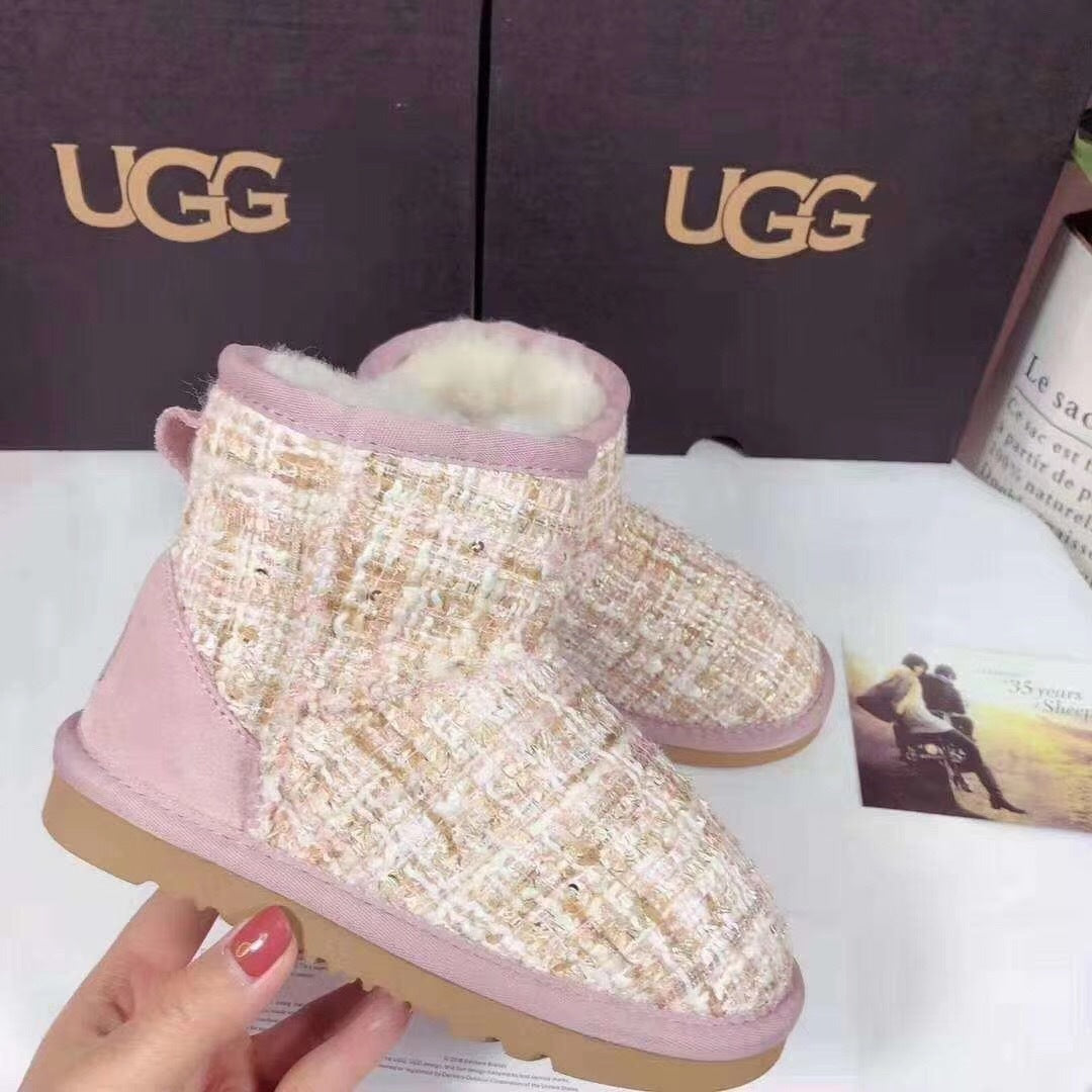 5854 Chic Pink Kids' Winter Boots