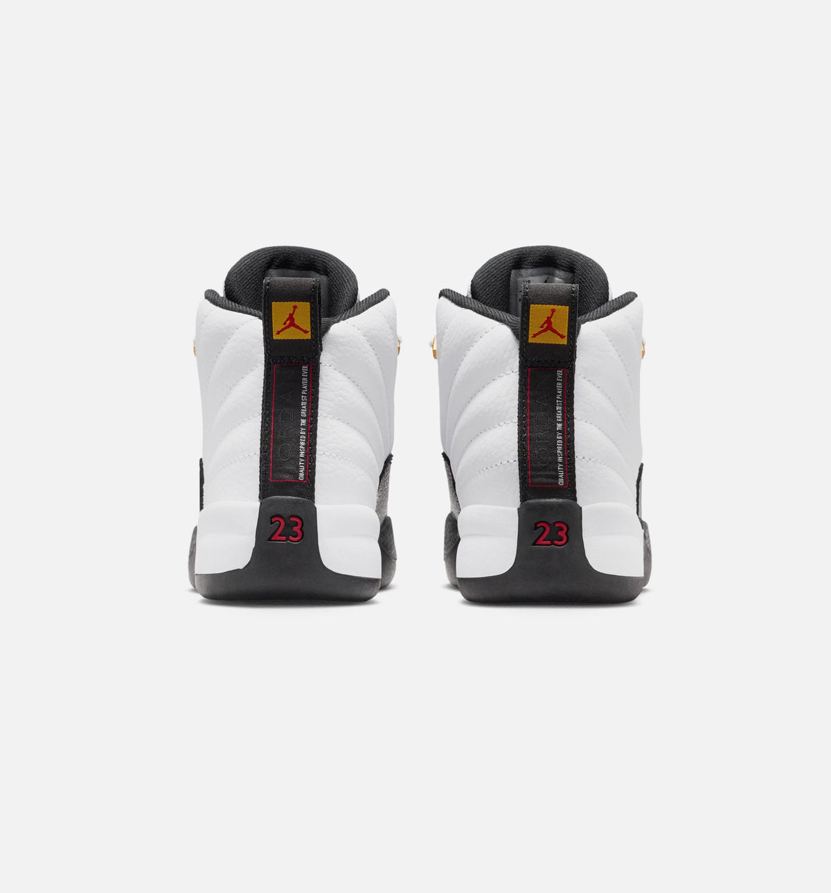 Air Jordan 12 Retro Taxi – Infant & Toddler Lifestyle Shoe | White/Black/Taxi