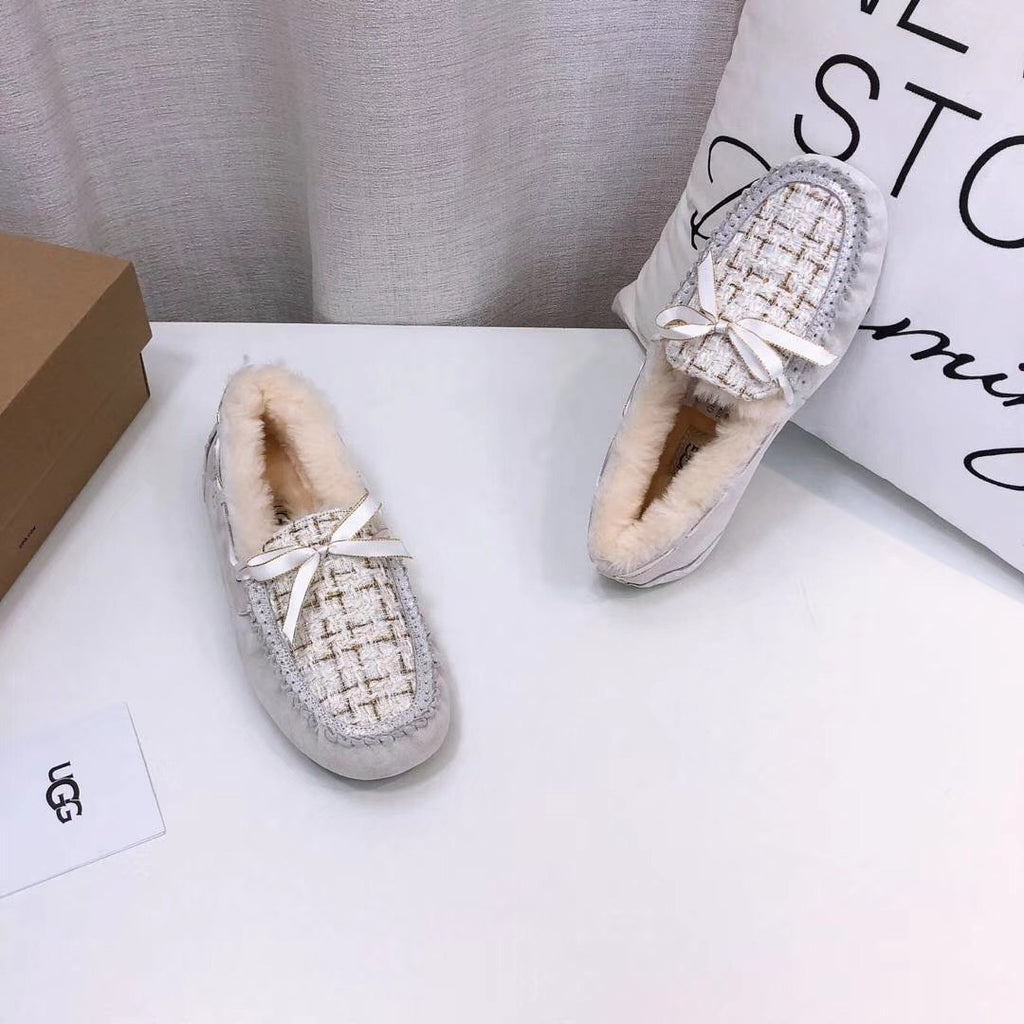 5623 Pearl White Chic Driving Loafers