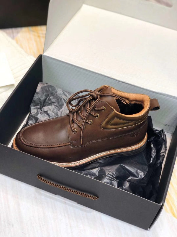 Classic Chocolate Brown Leather Shoes