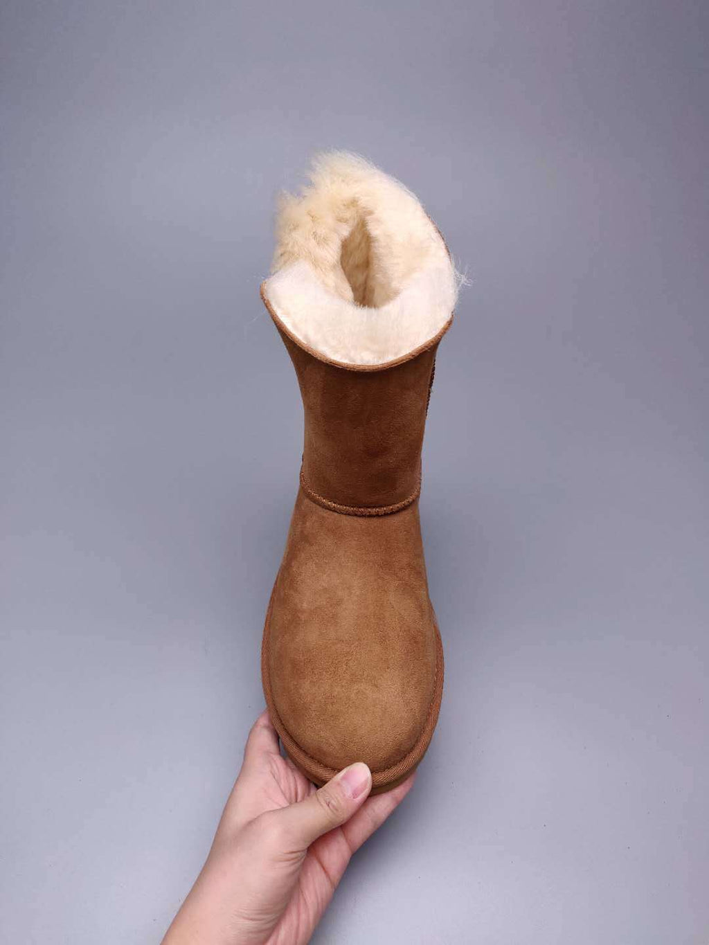 2480 Chestnut Side-Zip Mid-Calf Boots