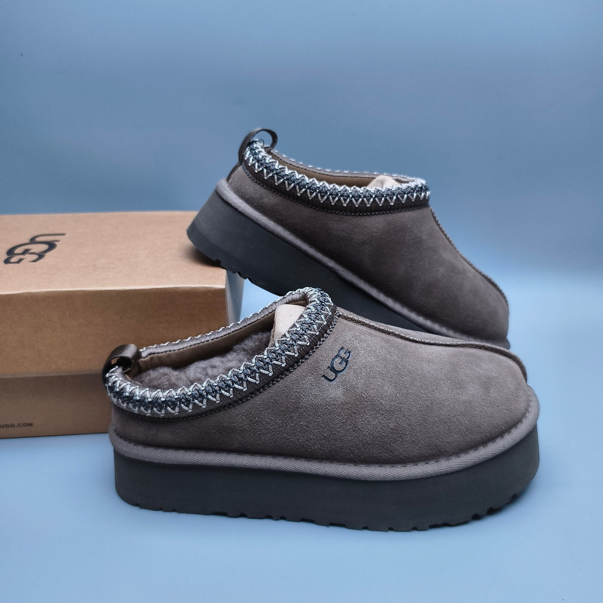 2553 / 2130 Walnut Brown Boho-Inspired Platform Casual Shoes