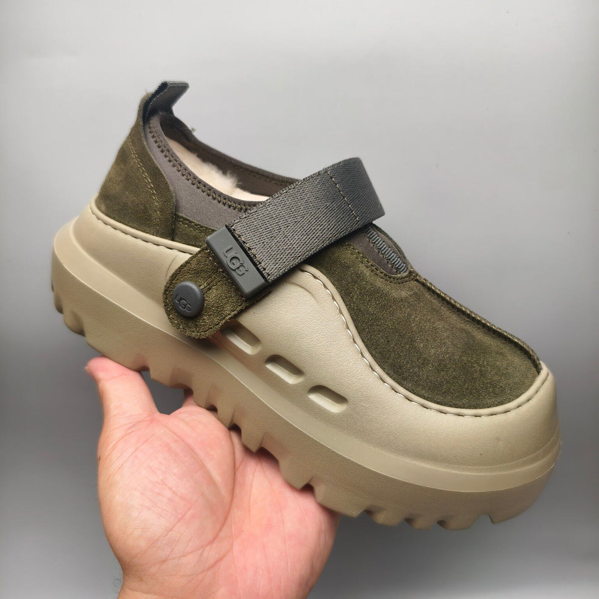 7550 Green Unisex Slip-On Casual Shoes