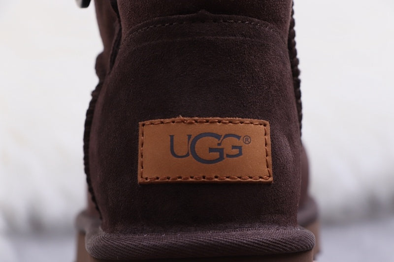 6422 Coffee Brown Women's Mini Bailey Button II Boots 2.0