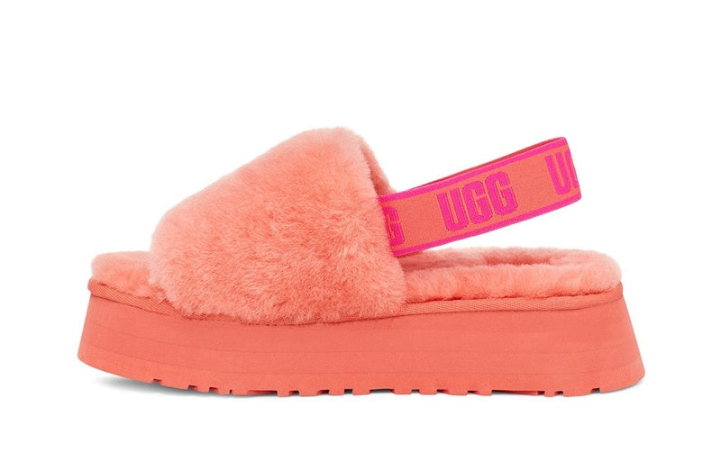 2258 Coral Red Disco-Inspired Sandals