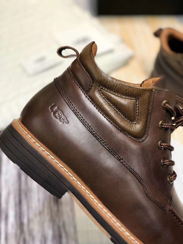 Classic Chocolate Brown Leather Shoes