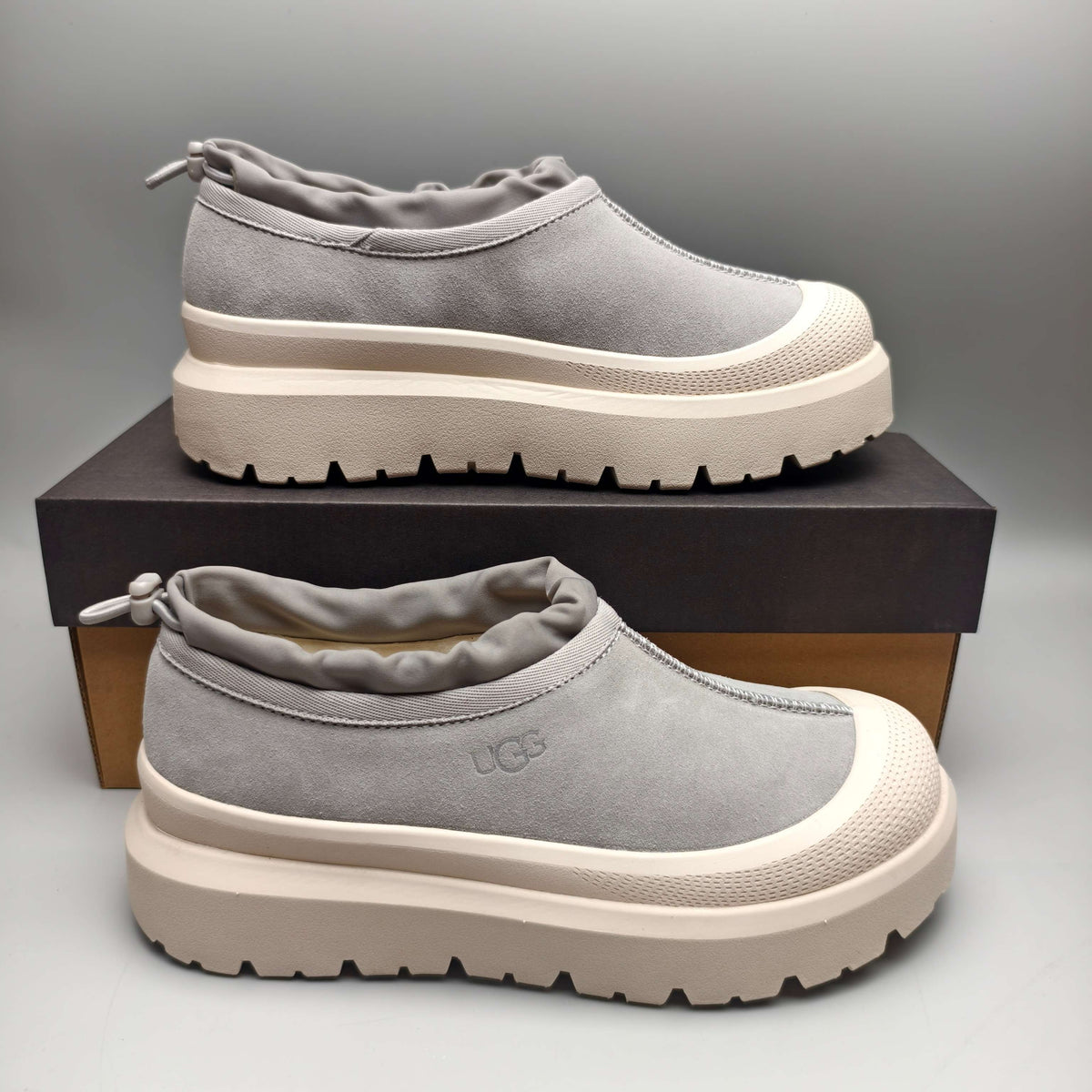 4096 Light Grey Slip-On Casual Shoes