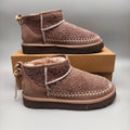 1538 Brown Suede-Effect Slingback Shoes
