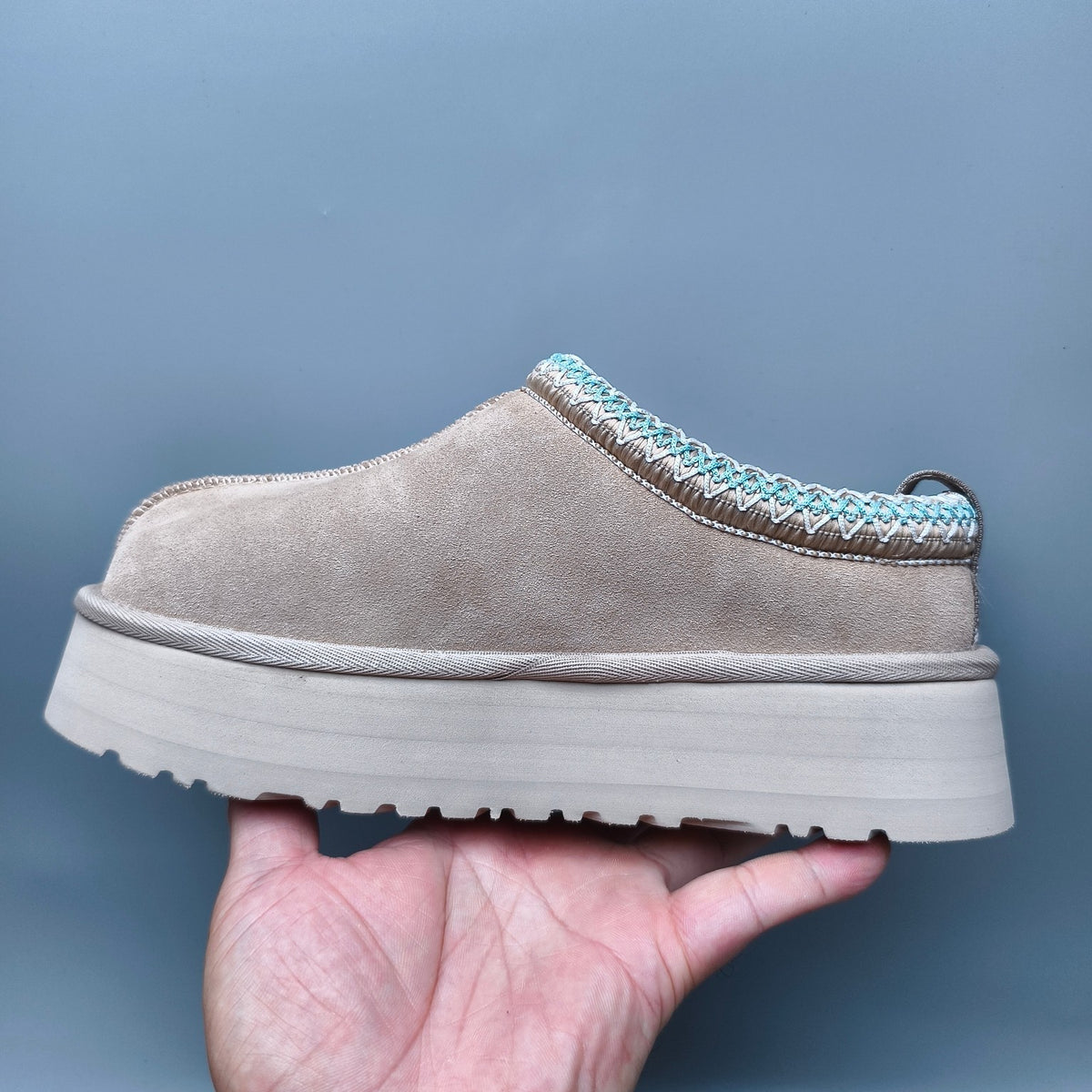 2553 / 2130 Beige Boho-Inspired Platform Casual Shoes