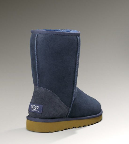 6223 Navy Blue Stain-Resistant Classic Short Boots