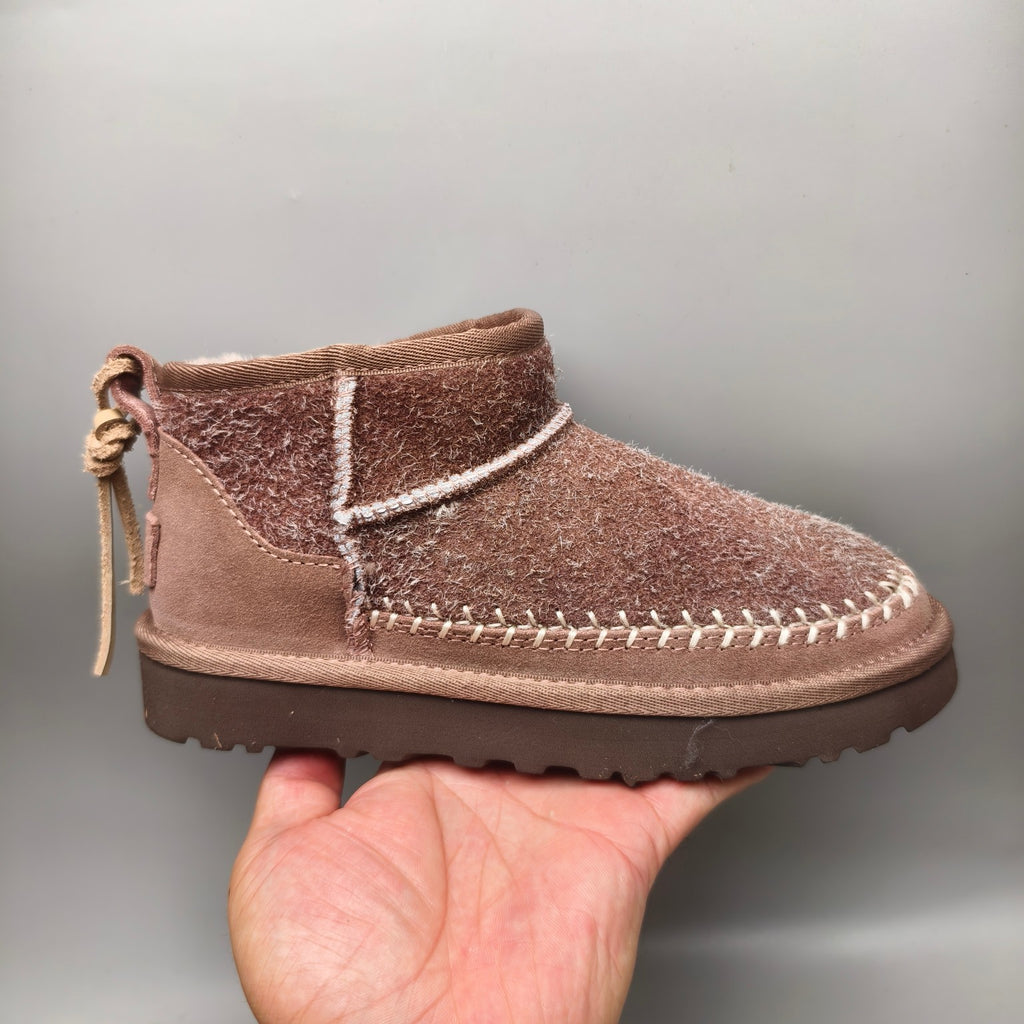1538 Brown Suede-Effect Slingback Shoes