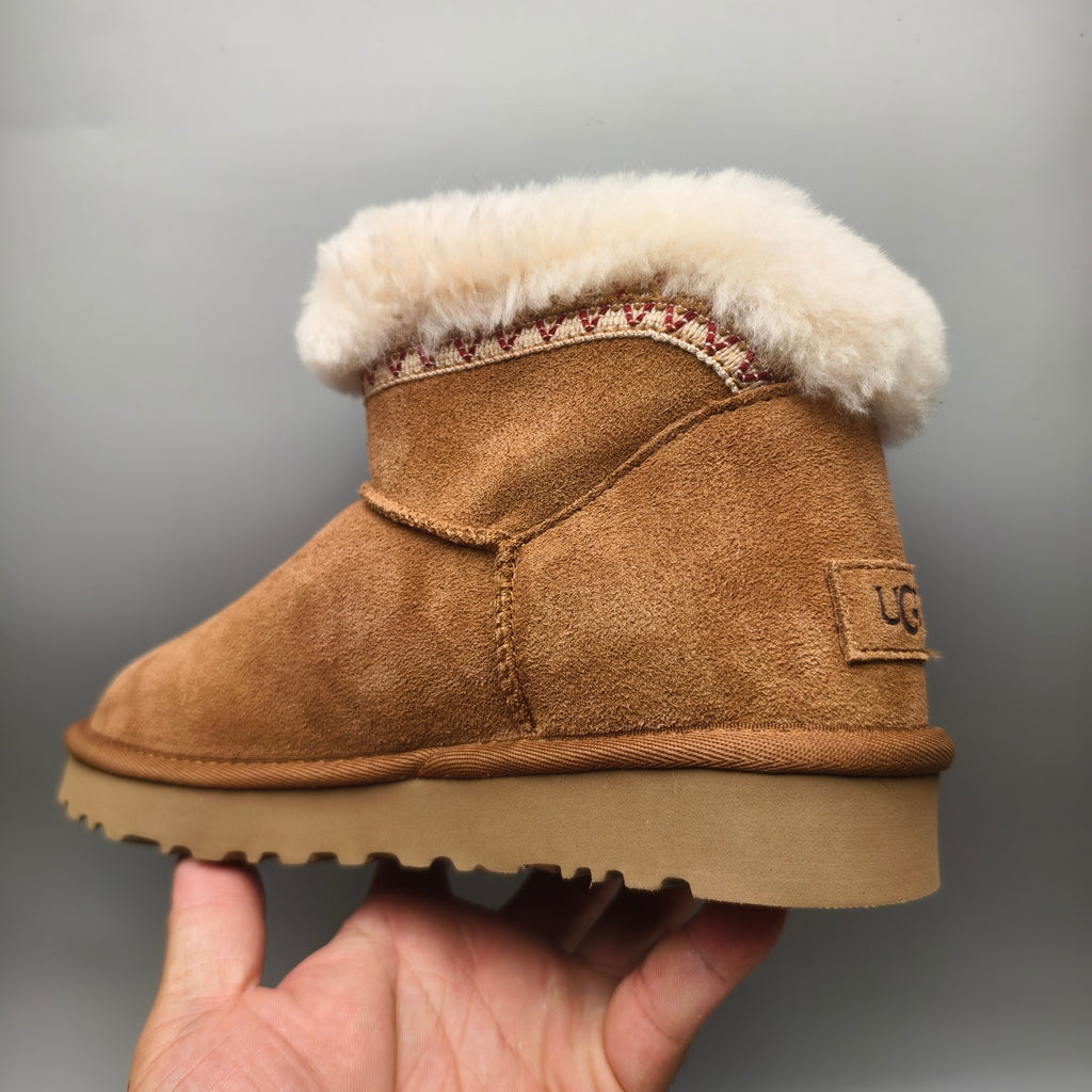 4496 Chestnut Boho-Inspired Low-Top Casual Shoes